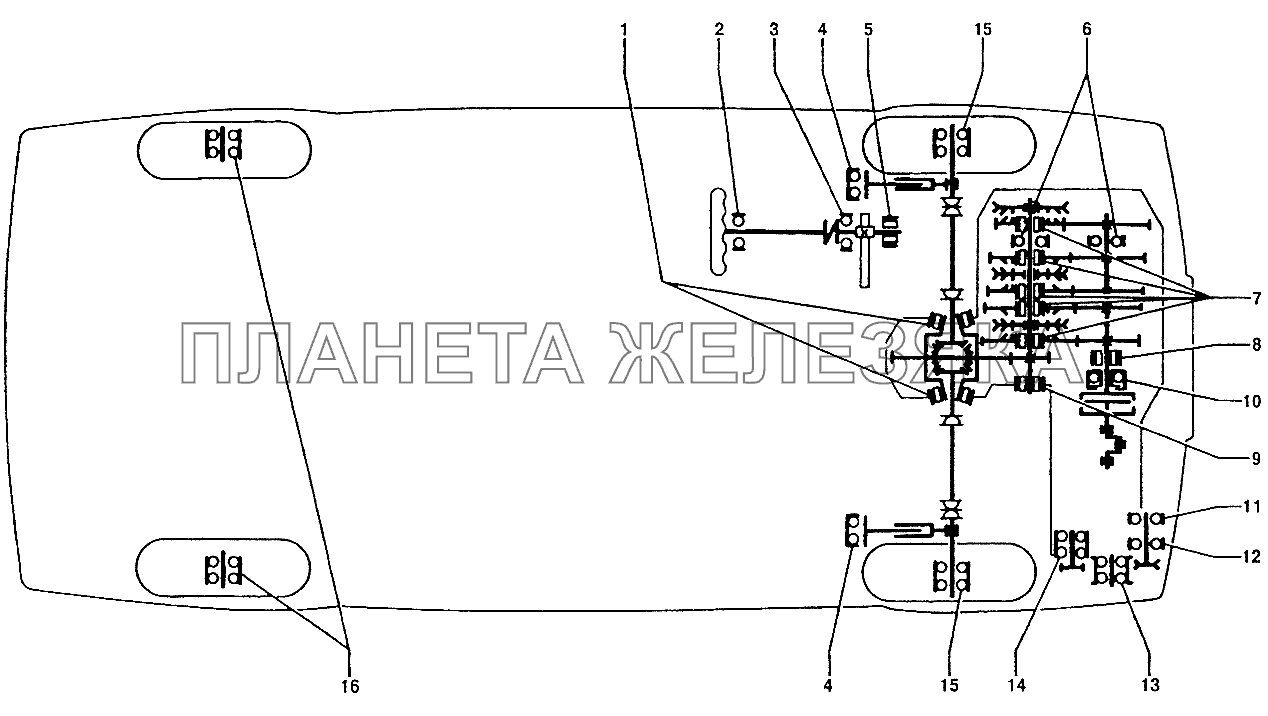 Схема расположения подшипников качения ВАЗ-2109